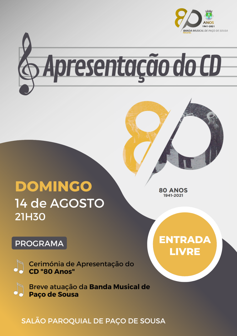 Apresentação do CD 'Banda Musical de Paço de Sousa - 80 Anos'