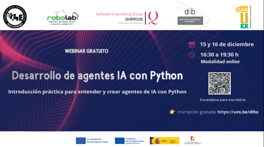 Webinar gratuito: Desarrollo de agentes IA con Python