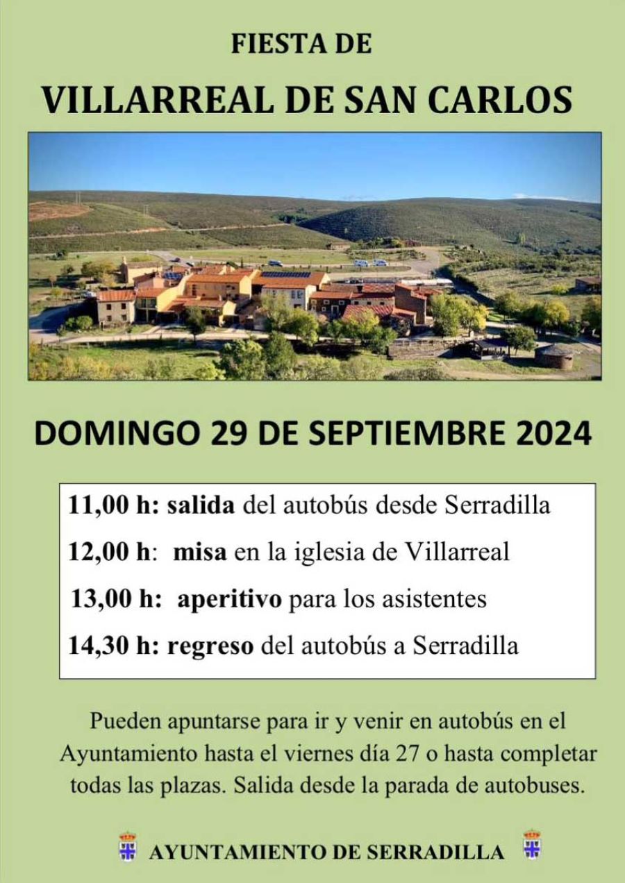 FIESTA DE VILLARREAL DE SAN CARLOS 2024