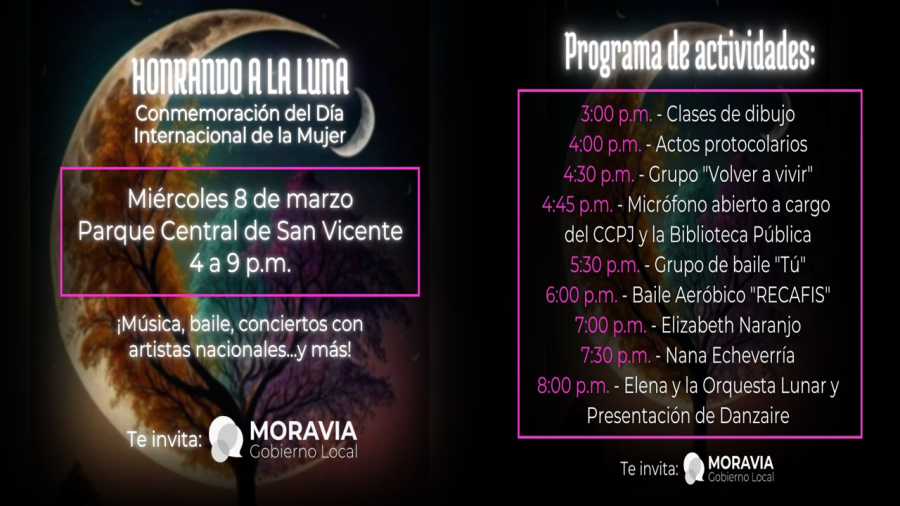 HONRANDO A LA LUNA. Conmemoración del Día Internacional de la Mujer
