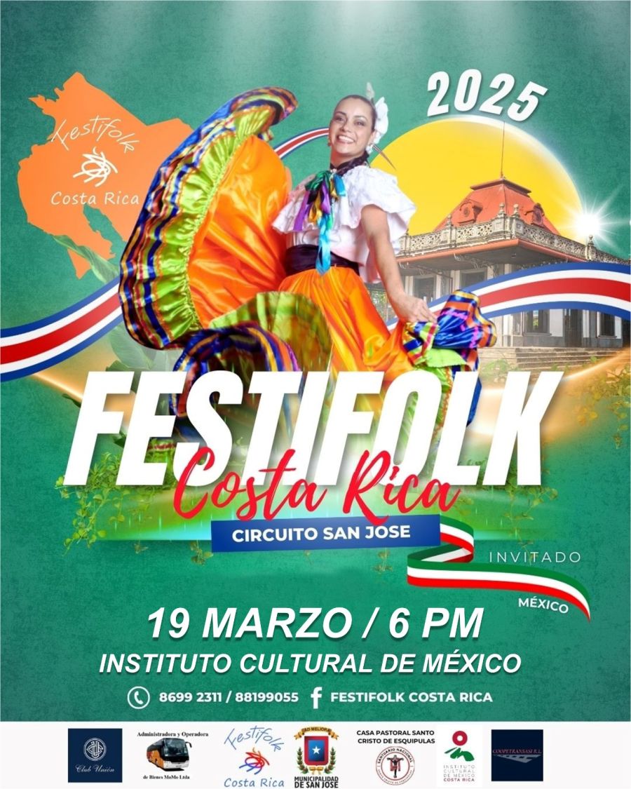 Festifolk Costa Rica 2025. Ballet Folklórico mexicano Cananea