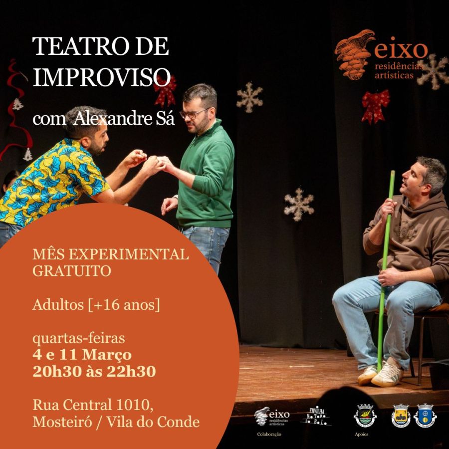 Aulas de Teatro de Improviso - Mês experimental