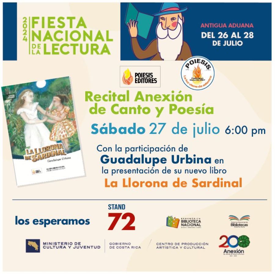 Recital. Anexión de canto y poesía y presentación del libro 'La llorona de Sardinal', de Guadalupe Urbina