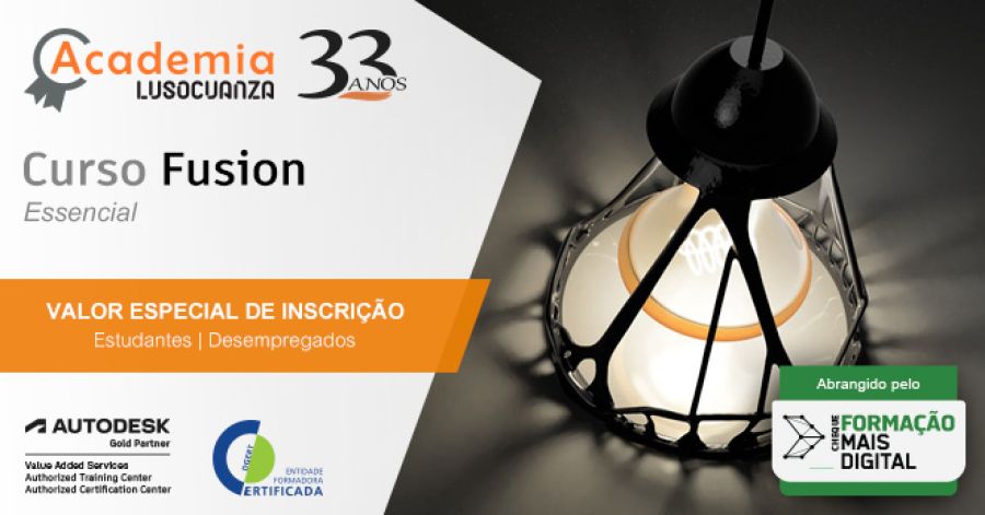 Academia Luso Cuanza - Curso Autodesk Fusion Essencial