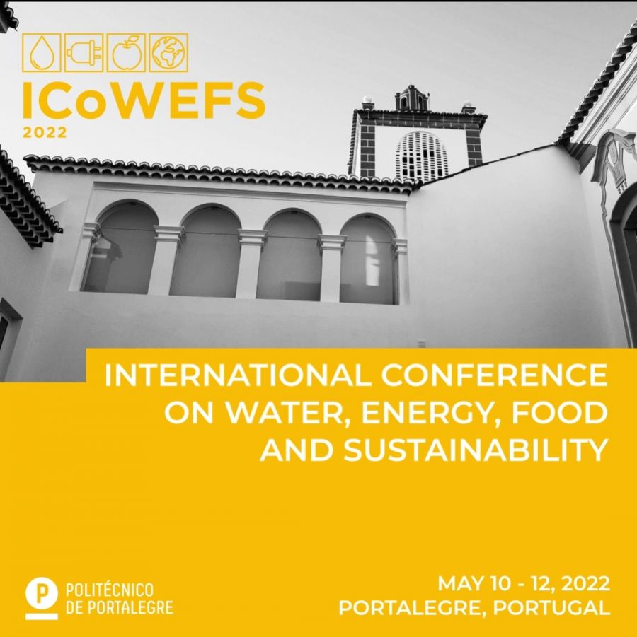  International Conference on Water, Energy, Food and Sustainability. Portalegre (Portugal). 10 a 12 de mayo de 2022