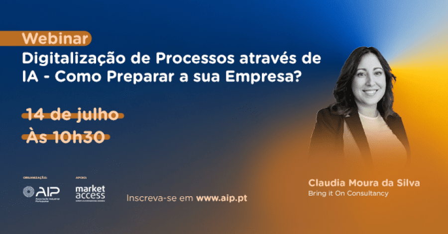 Webinar Digitalização de Processos através de IA - Como Preparar a sua Empresa?