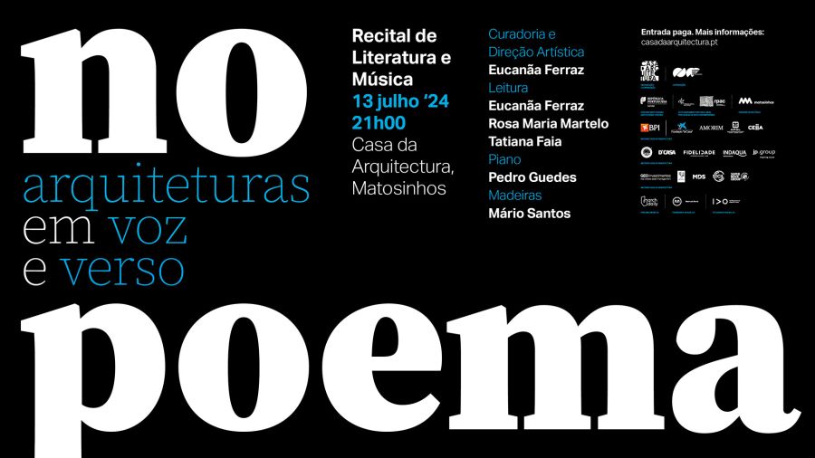 Recital de Literatura e Música 'No Poema - Arquiteturas em Voz e Verso'