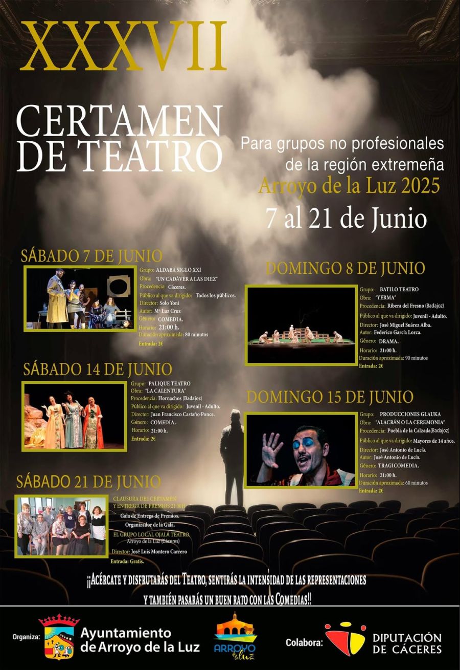 XXXVII Certamen de Teatro para Grupos no Profesionales 2025