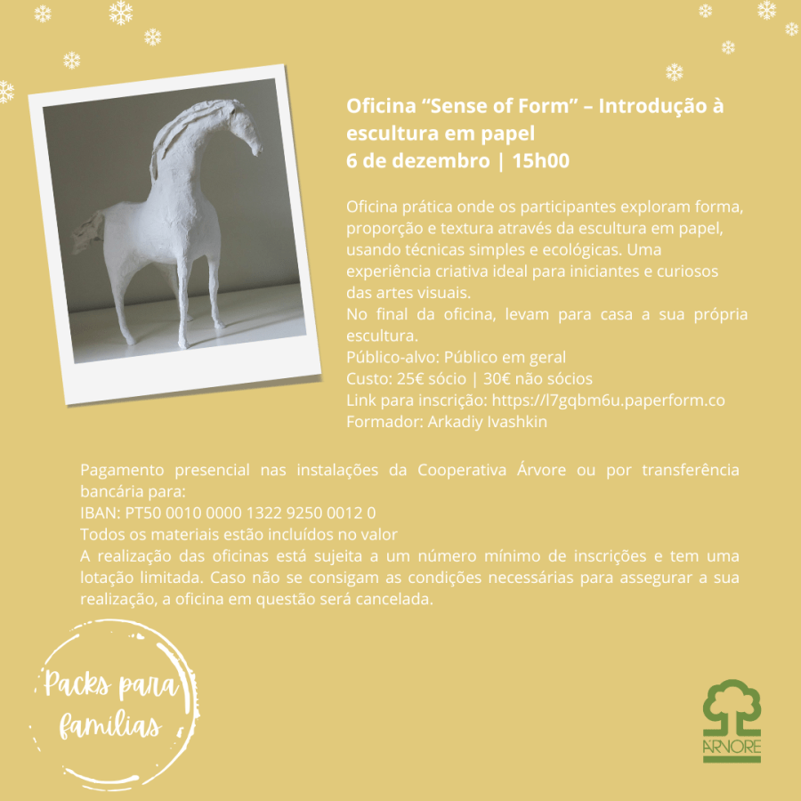 Oficina «Sense of Form» - Introdução à escultura em papel