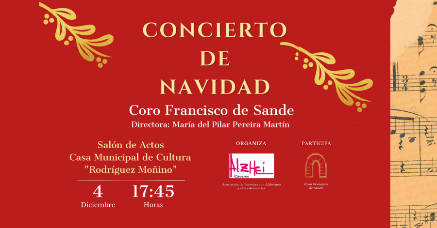 Concierto de Navidad para Alzhei Cáceres 