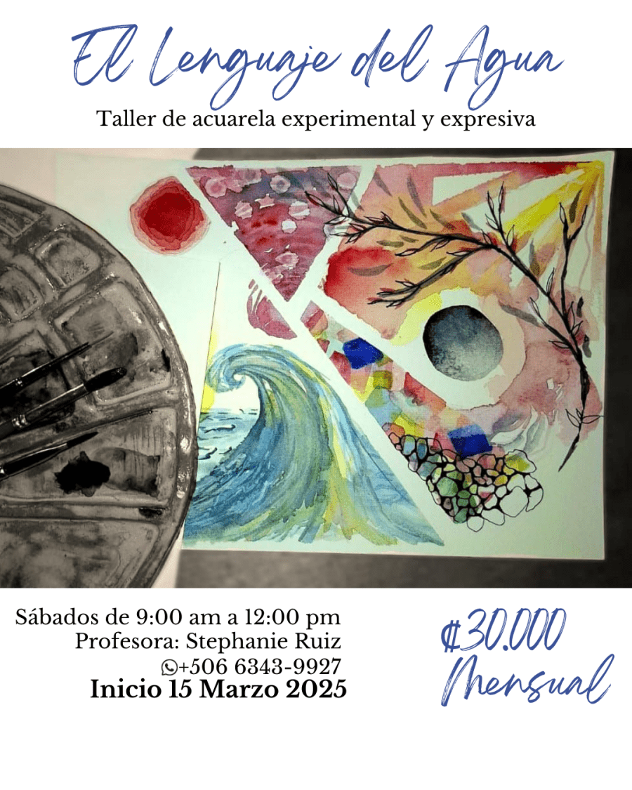 El lenguaje del agua. Taller de acuarela experimental y expresiva
