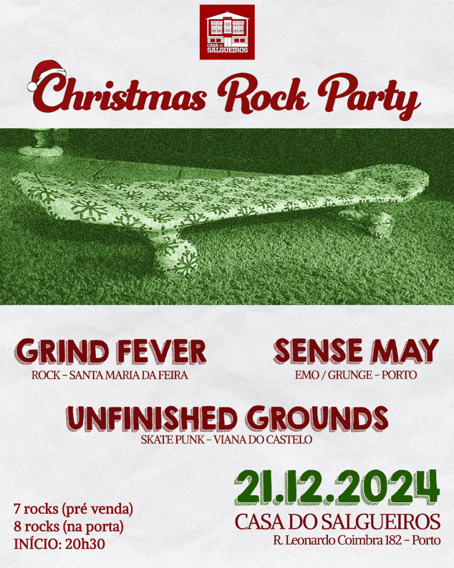 Christmas Rock Party - Sense May + Grind Fever + Unfinished Grounds