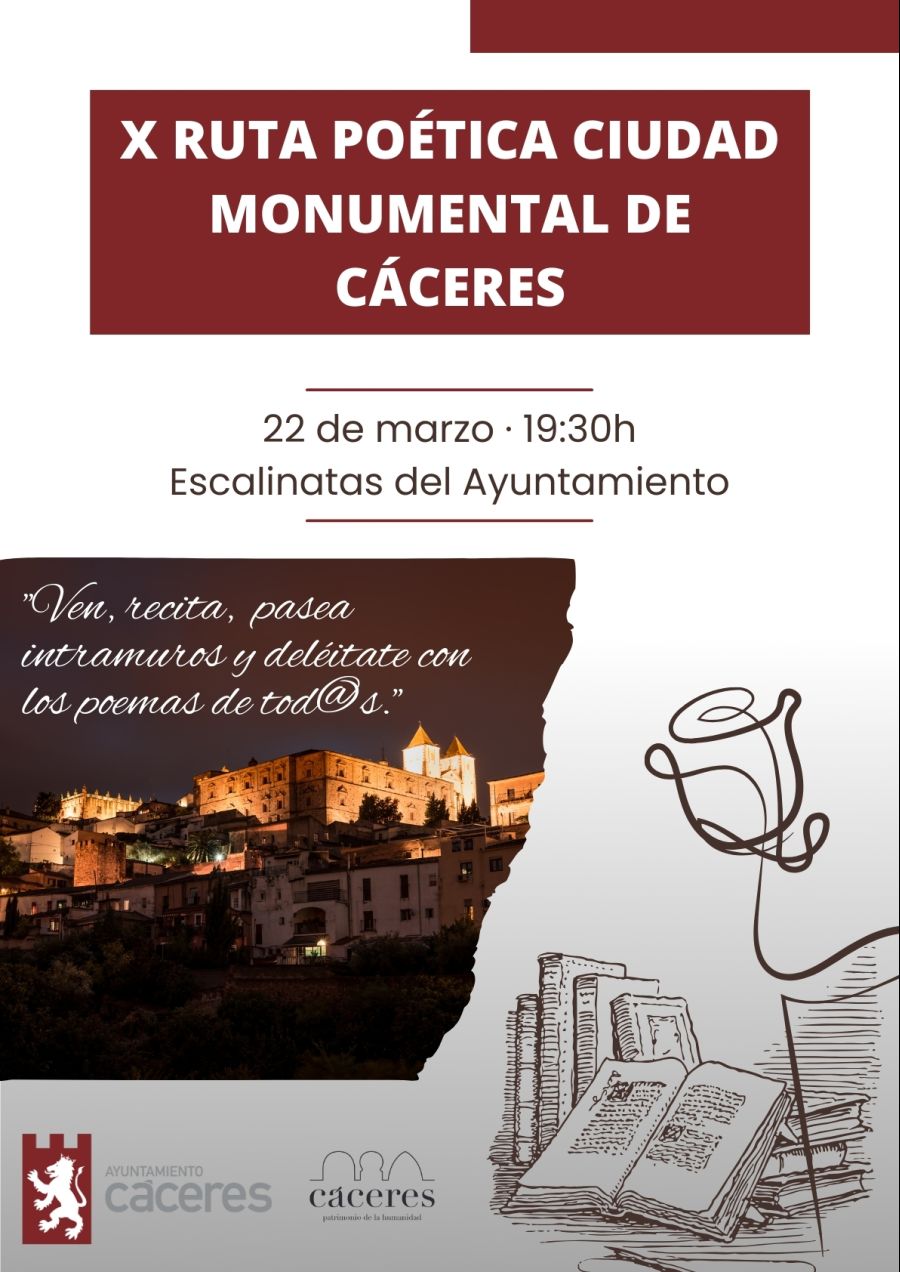 X Ruta poética Ciudad Monumental de Cáceres
