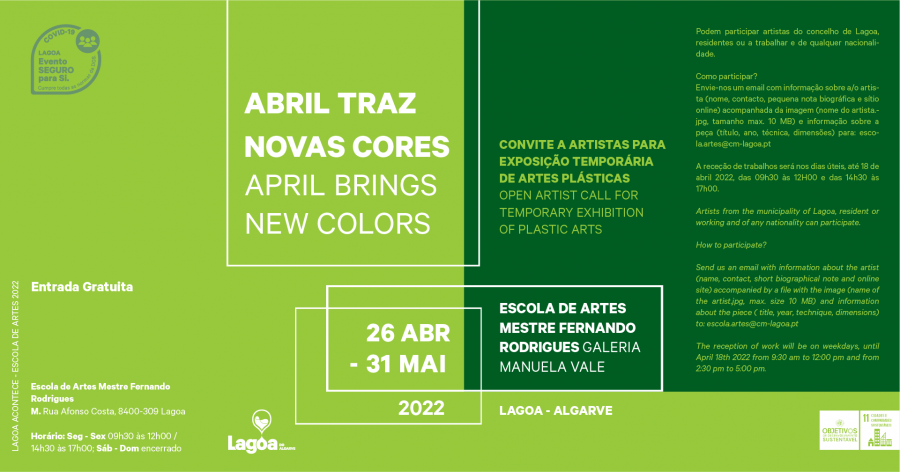 Exposição de Artes Plásticas | 'Abril Traz Novas Cores'