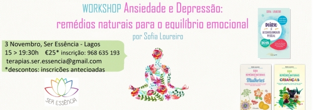 Workshop Lagos - Ansiedade Depressão Remédios Naturais