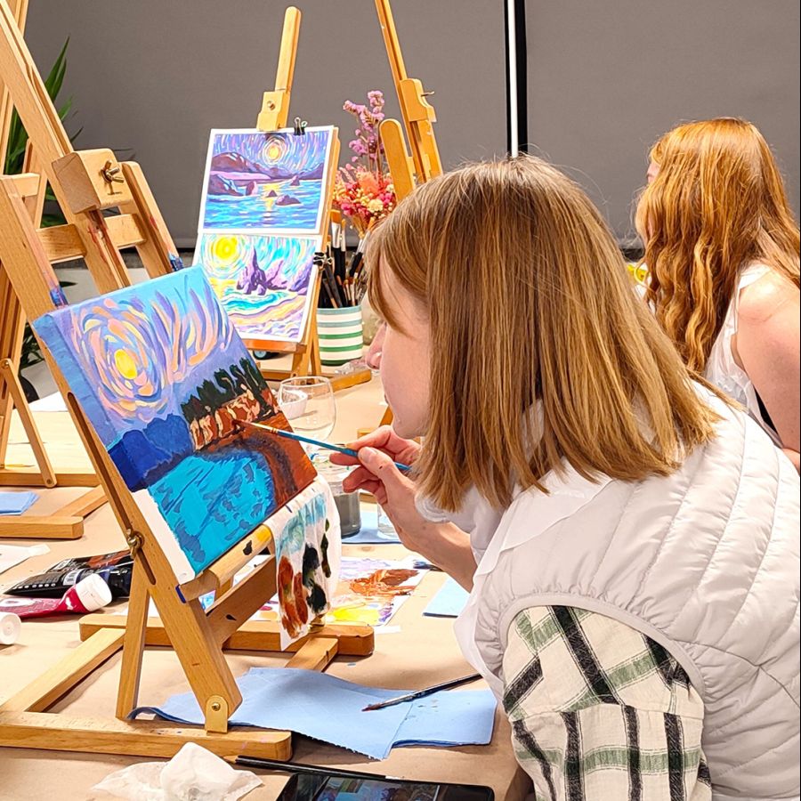 Paint like Van Gogh workshop