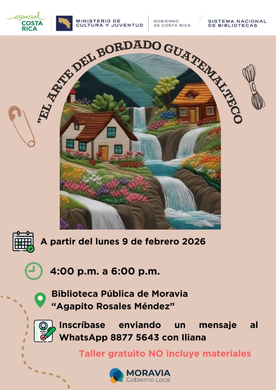 Taller “El arte del bordado guatemalteco”. 