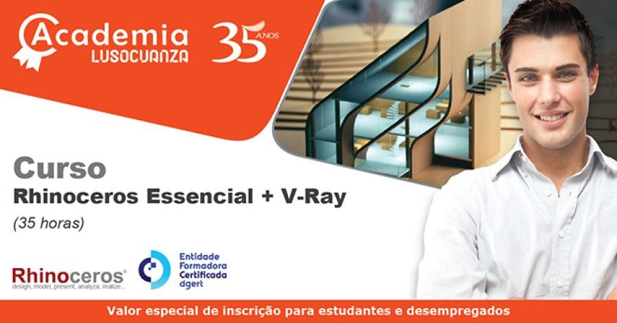 Academia Luso Cuanza - Curso Rhinoceros Essencial + V-Ray