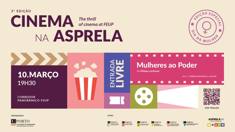 “Cinema na Asprela” assinala Dia Internacional da Mulher com sessão especial no Corredor Panorâmico da FEUP