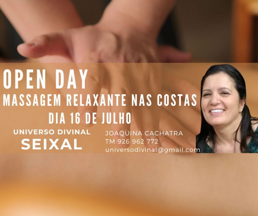 SEIXAL | OPEN DAY Massagem Relaxante nas Costas
