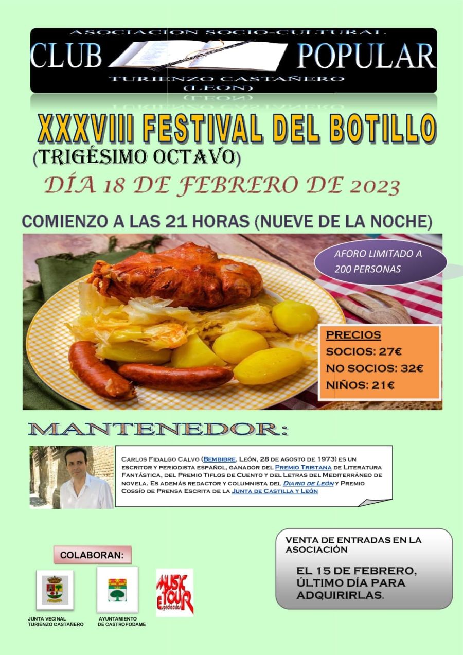 XXXVIII Festival del Botillo en Turienzo Castañero 2023