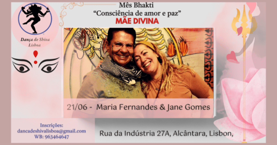 Mãe Divina com maria Fernandes ( Maharani) e Jane Gomes (Jay Shree Devi Dasi)
