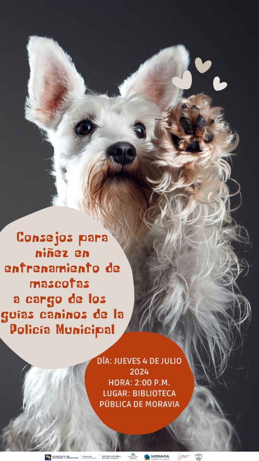 Consejos para niñez en entrenamiento de mascotas a cargo de los guías caninos de la Policía Municipal