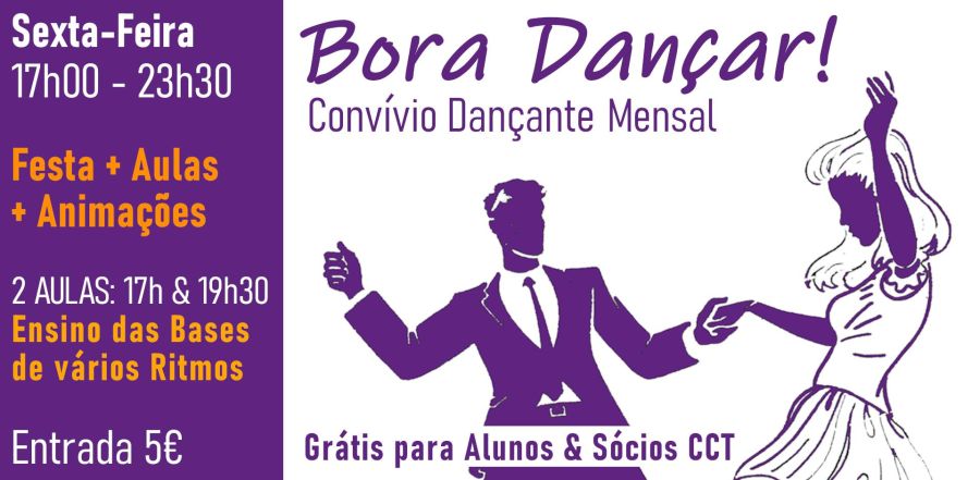 Bora Dançar! Festa Mensal + Aulas e Animação