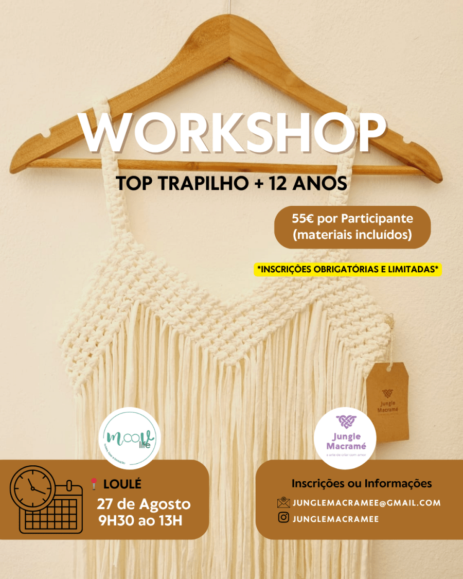 WORKSHOP MACRAMÉ - TOP TRAPILHO