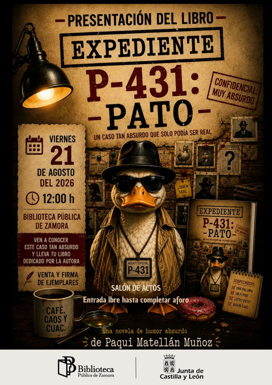 Presentación del libro: 'Expediente P-431: Pato', de Paqui Matellán Muñoz
