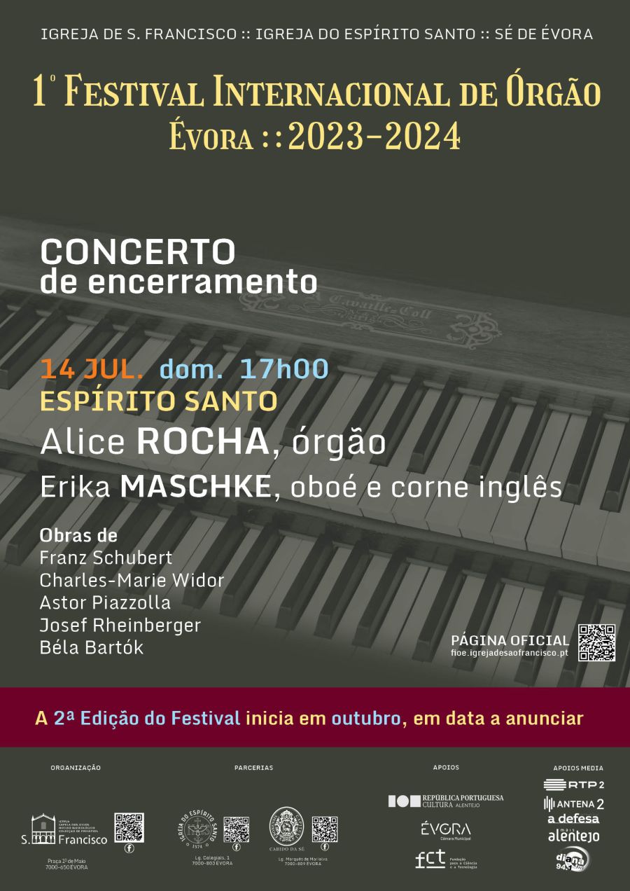 1º Festival Internacional de Órgão de Évora - CONCERTO  de encerramento