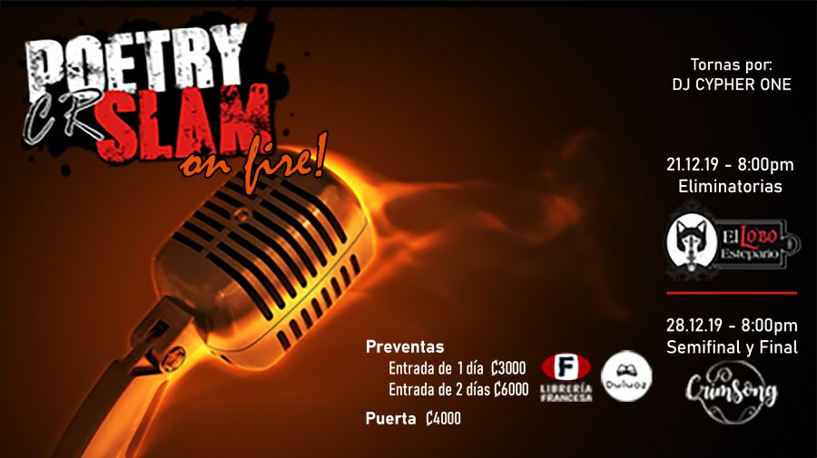 Poetry Slam Costa Rica 2019 - On Fire! - SEMIFINAL & FINAL