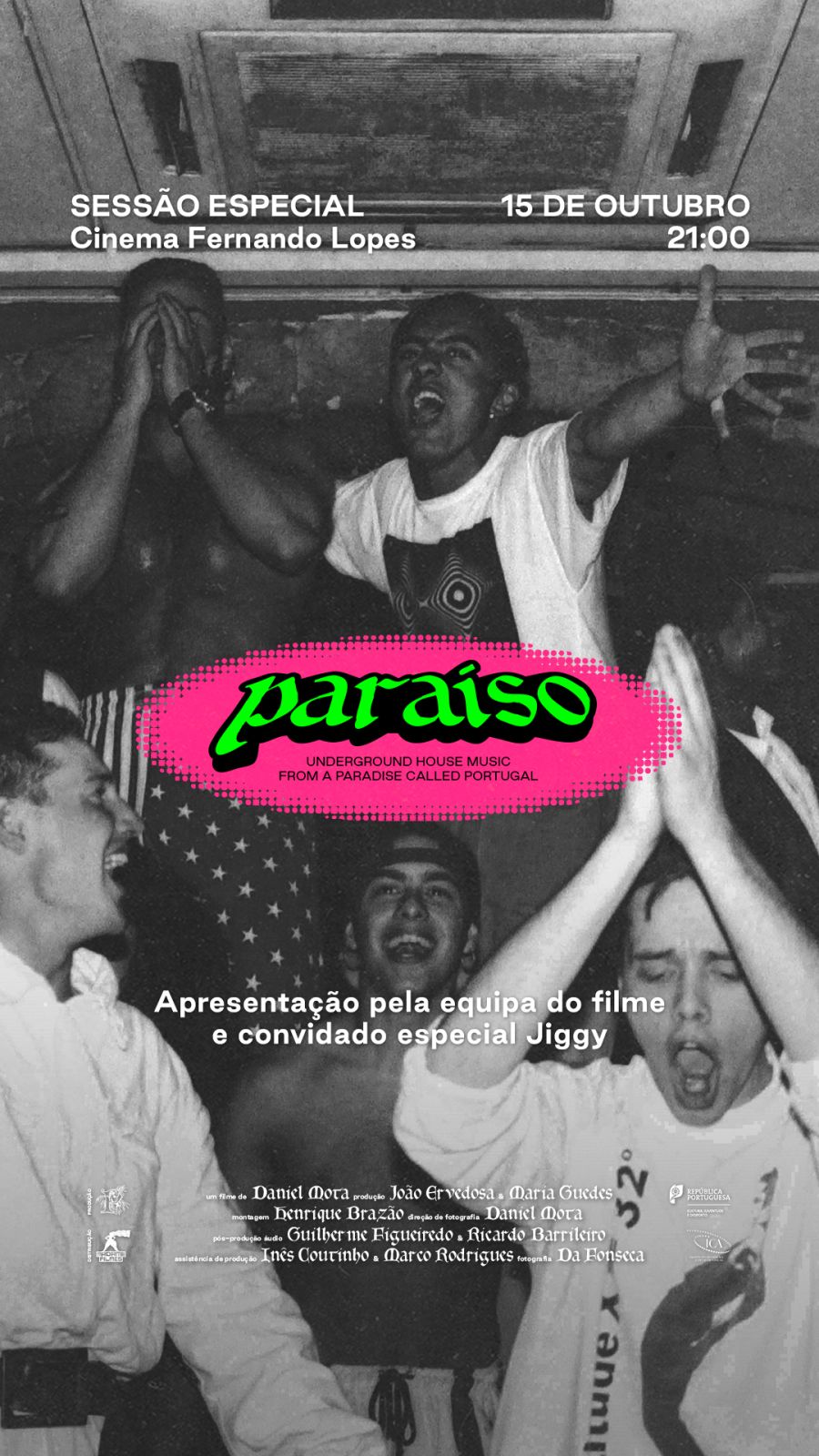 Sessão especial do filme PARAÍSO de Daniel Mota, no Cinema Fernando Lopes