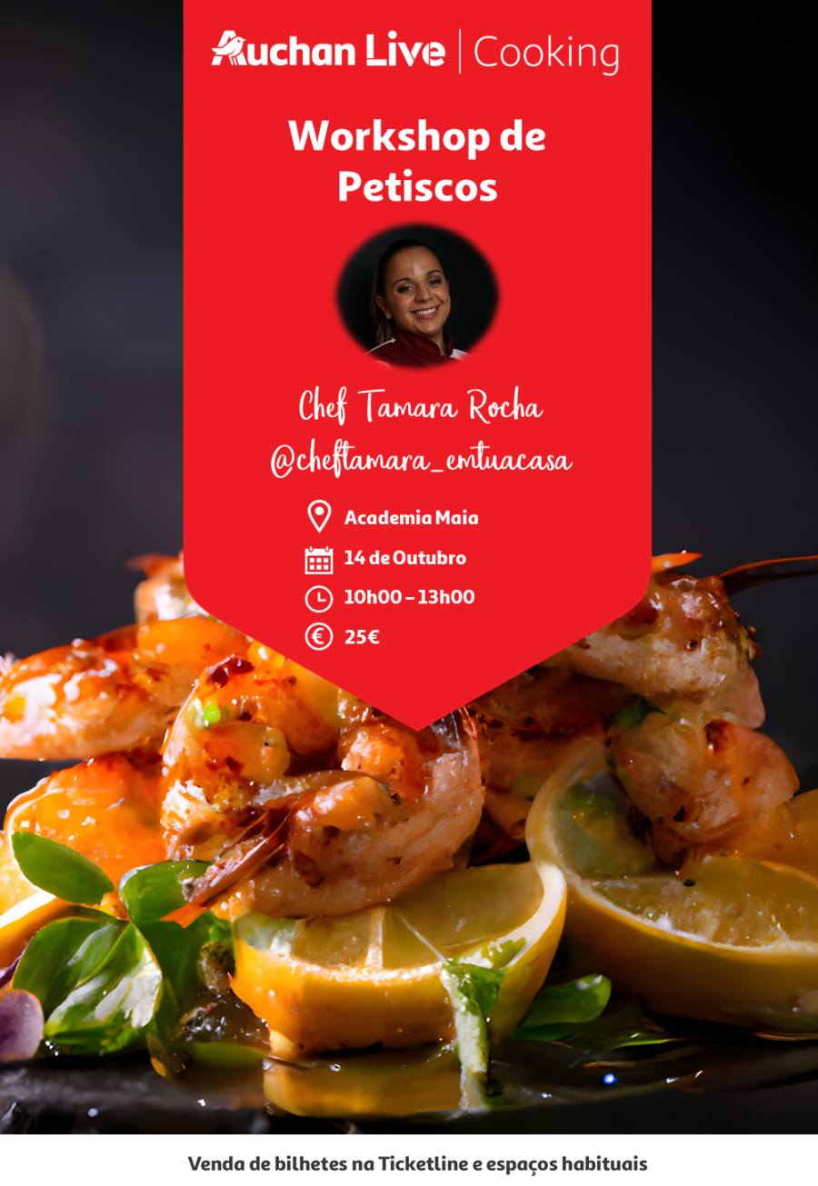 Workshop de Petiscos c/ a Chef Tamara Rocha