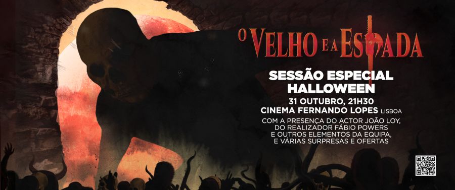 Sessão especial do filme O VELHO E A ESPADA de Fábio Powers, no Cinema Fernando Lopes