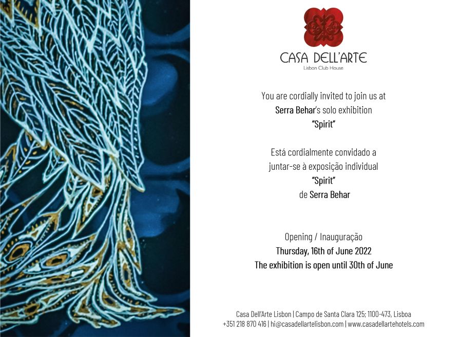 Spirit | Serra Behar's Solo Exhibition | Casa dell'Arte Lisbon