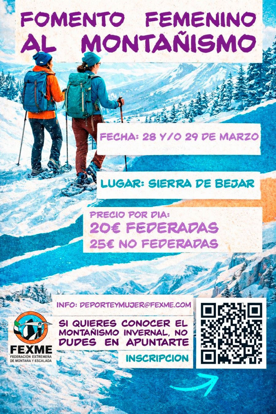 Fomento Femenino montañismo invernal