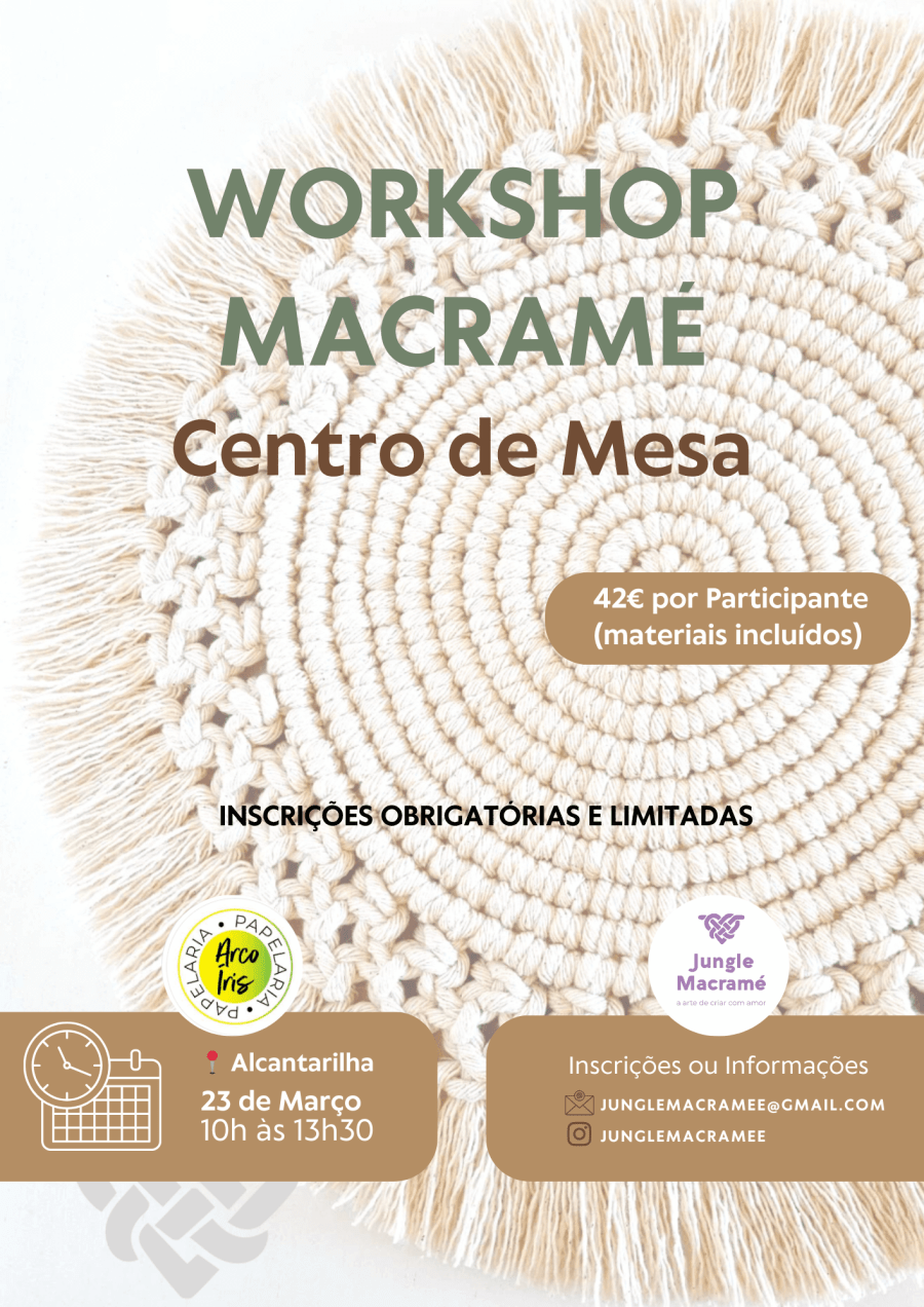 Workshop Macramé - Centro de Mesa