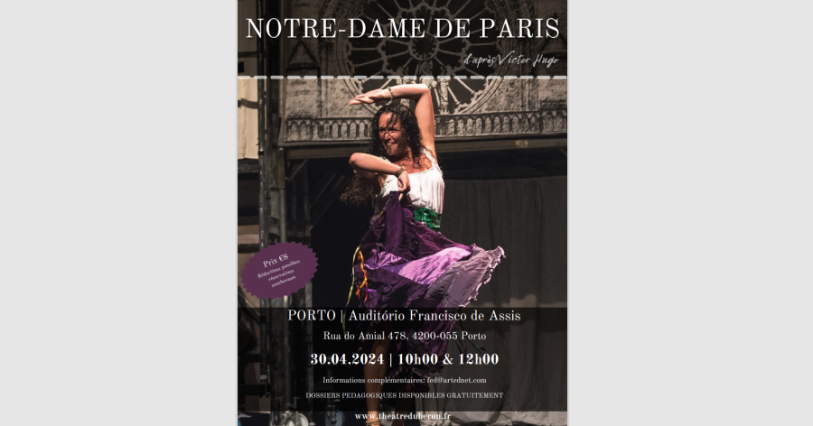 Teatro Francês 'NOTRE DAME DE PARIS' no PORTO