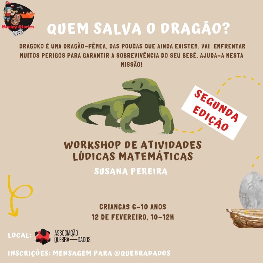 'Quem Salva o Dragão?' - Workshop de Matemática Lúdica para Crianças