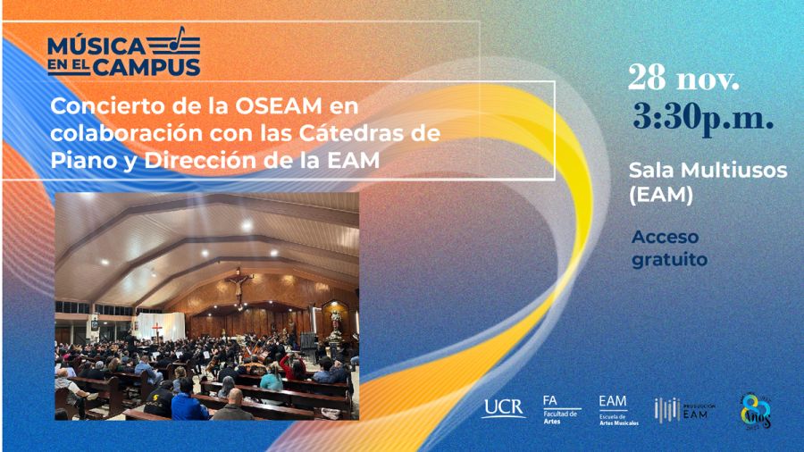 Concierto de la OSEAM en colaboración con las cátedras de Piano y Dirección de la EAM