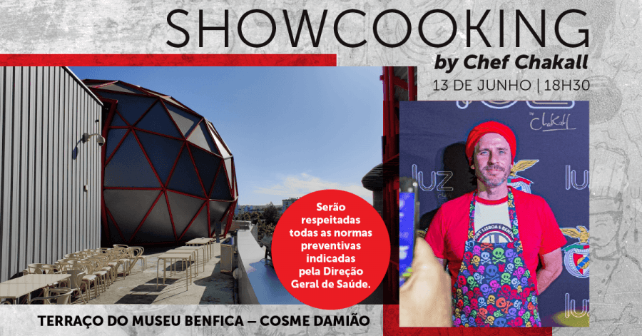 Showcooking by Chakall no Museu Benfica