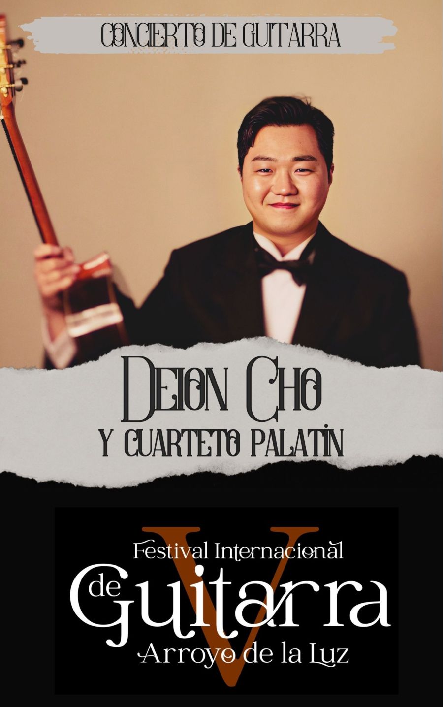CONCIERTO DE DEION CHO Y CUARTETO DE CUERDAS PALATÍN. FESTIVAL INTERNACIONAL DE GUITARRA DE ARROYO DE LA LUZ