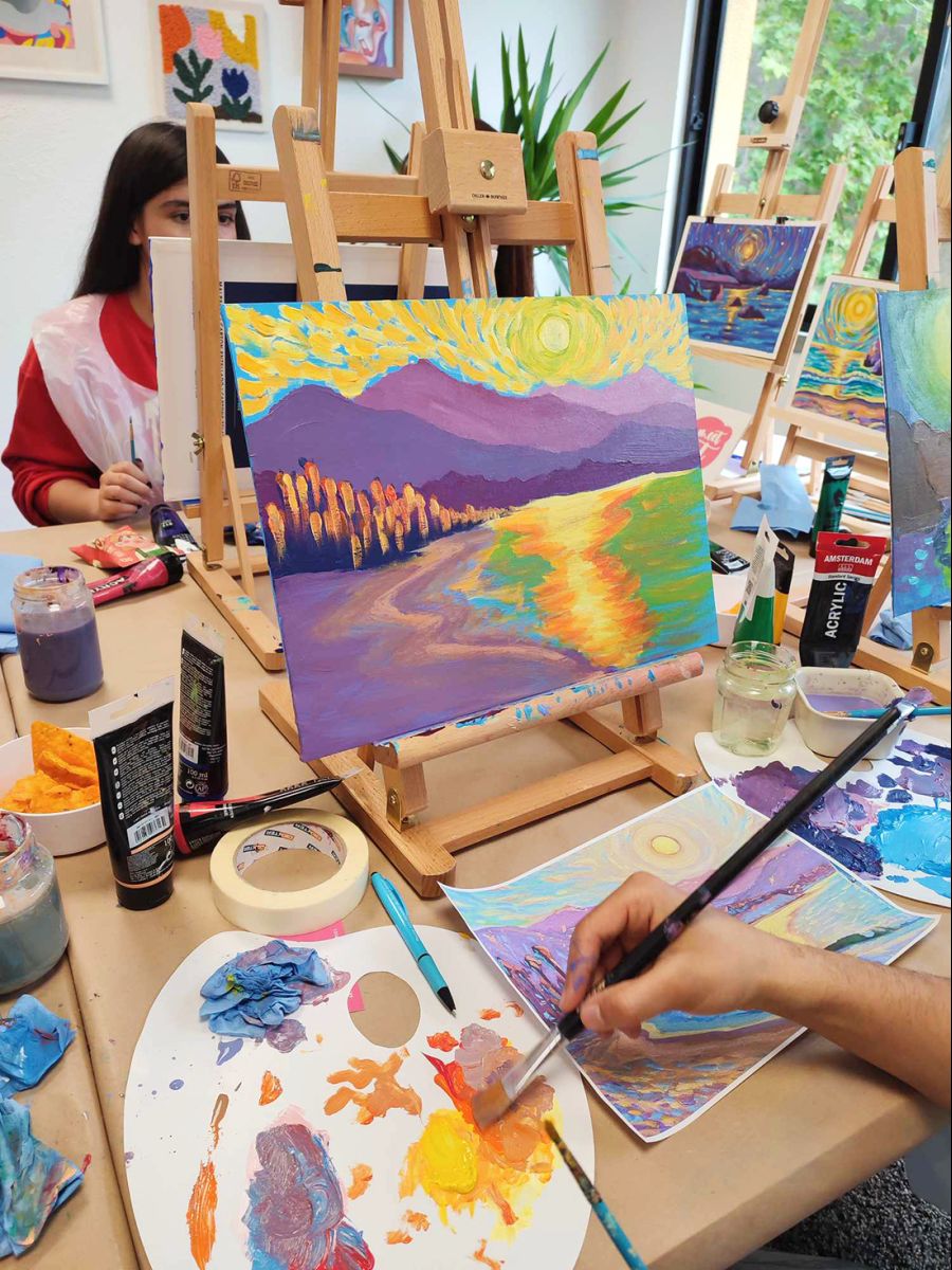 Paint like Van Gogh workshop