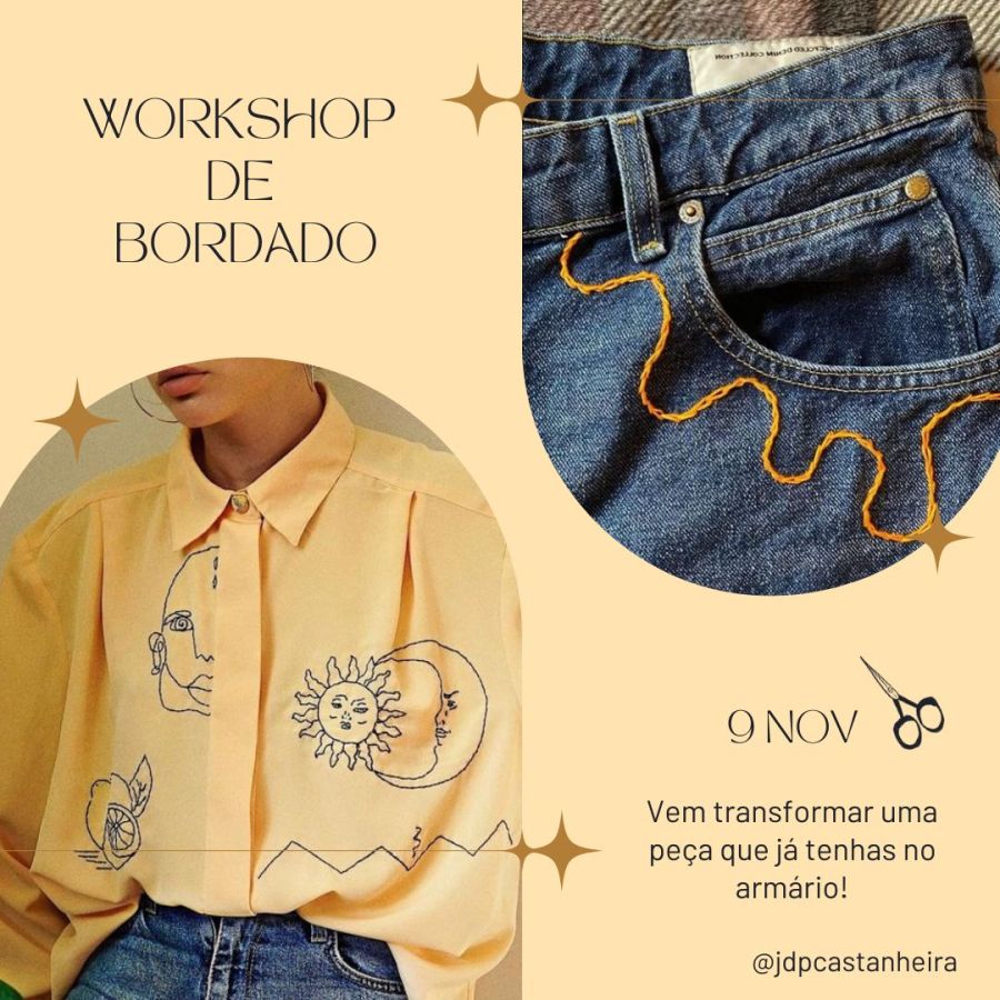 Workshop de Bordado - Recria a tua peça