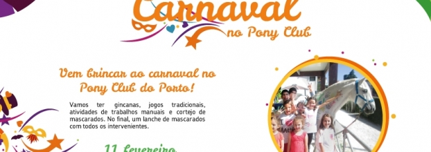 Neste Carnaval diversão é no Pony Club do Porto