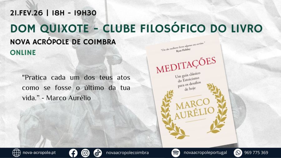 Dom Quixote - Clube Filosófico do Livro - Meditações de Marco Aurélio