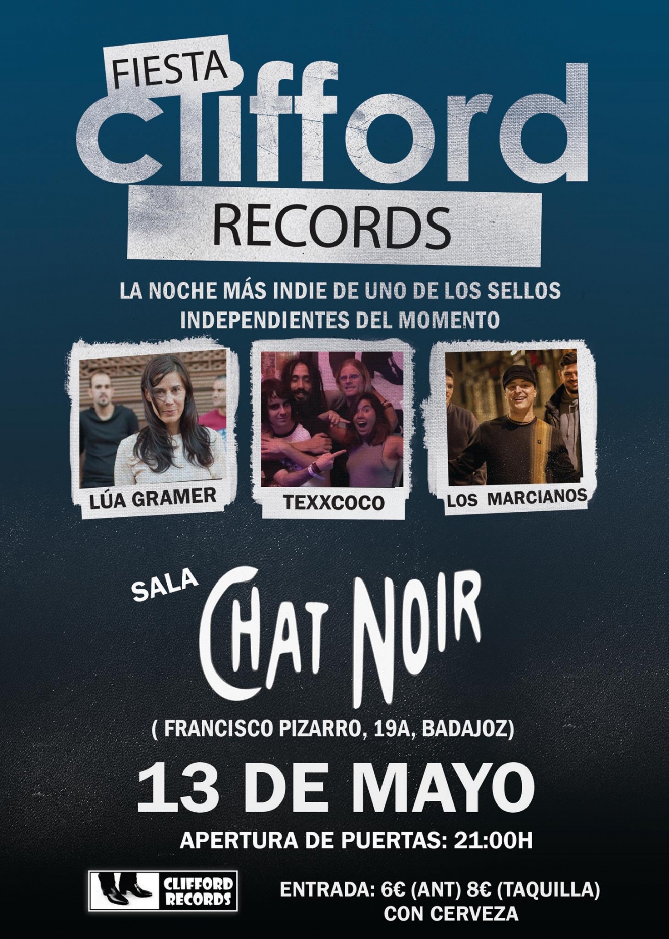 Fiesta Clifford Records en Chat Noir