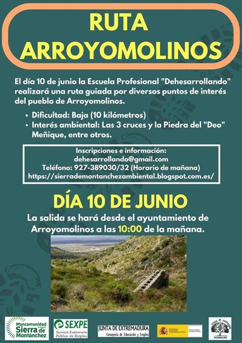 Ruta de Interés Ambiental en Arroyomolinos de Montánchez