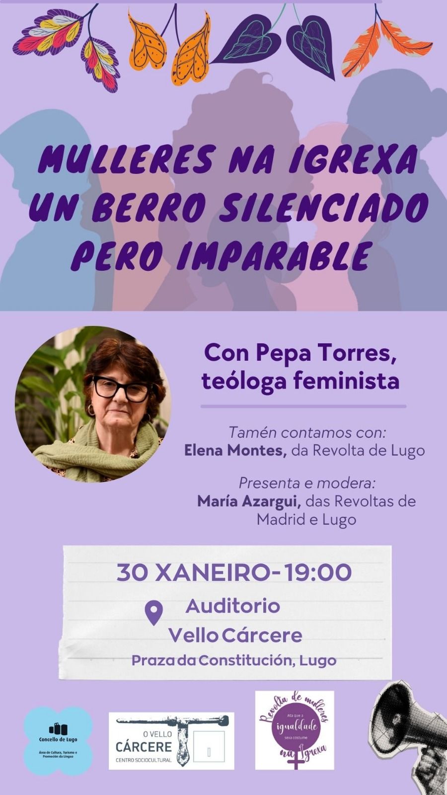 Charla 'Mulleres na igrexa, un berro silenciado pero imparable'